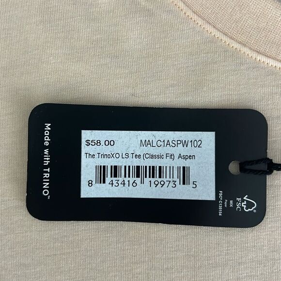 New Allbirds The TrinoXO Long Sleeve Tee Classic Fit in Aspen Size M - Picture 5 of 12